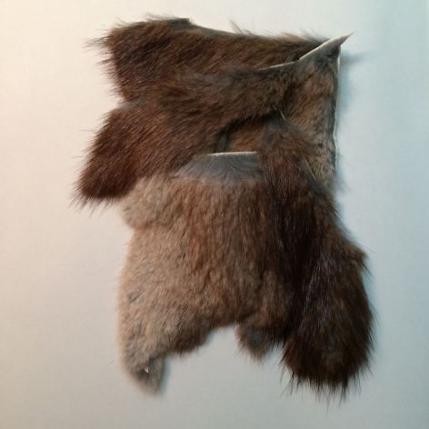 A page from Erika DeFreitas' artist book of collaged material